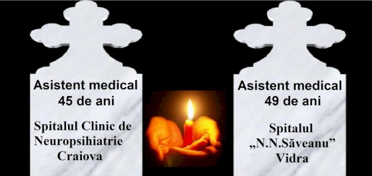 COVID-19 în România: Două noi decese în rândul asistenților medicali 